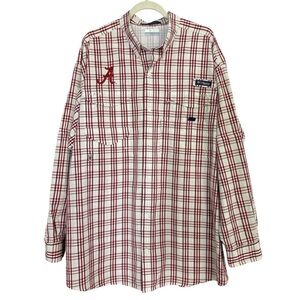 Men's Columbia - Alabama Super Bonehead Long Sleeve Button-Down Shirt- Size XL